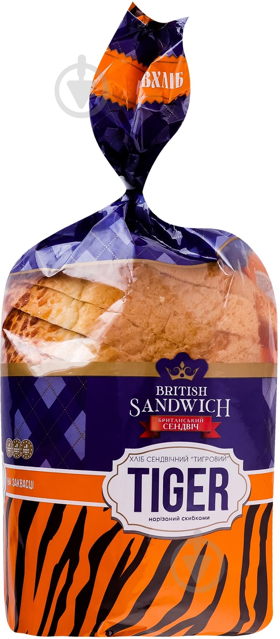 Хлеб Київхліб Тигровый Британский сэндвич нарезной 400 г - фото 2