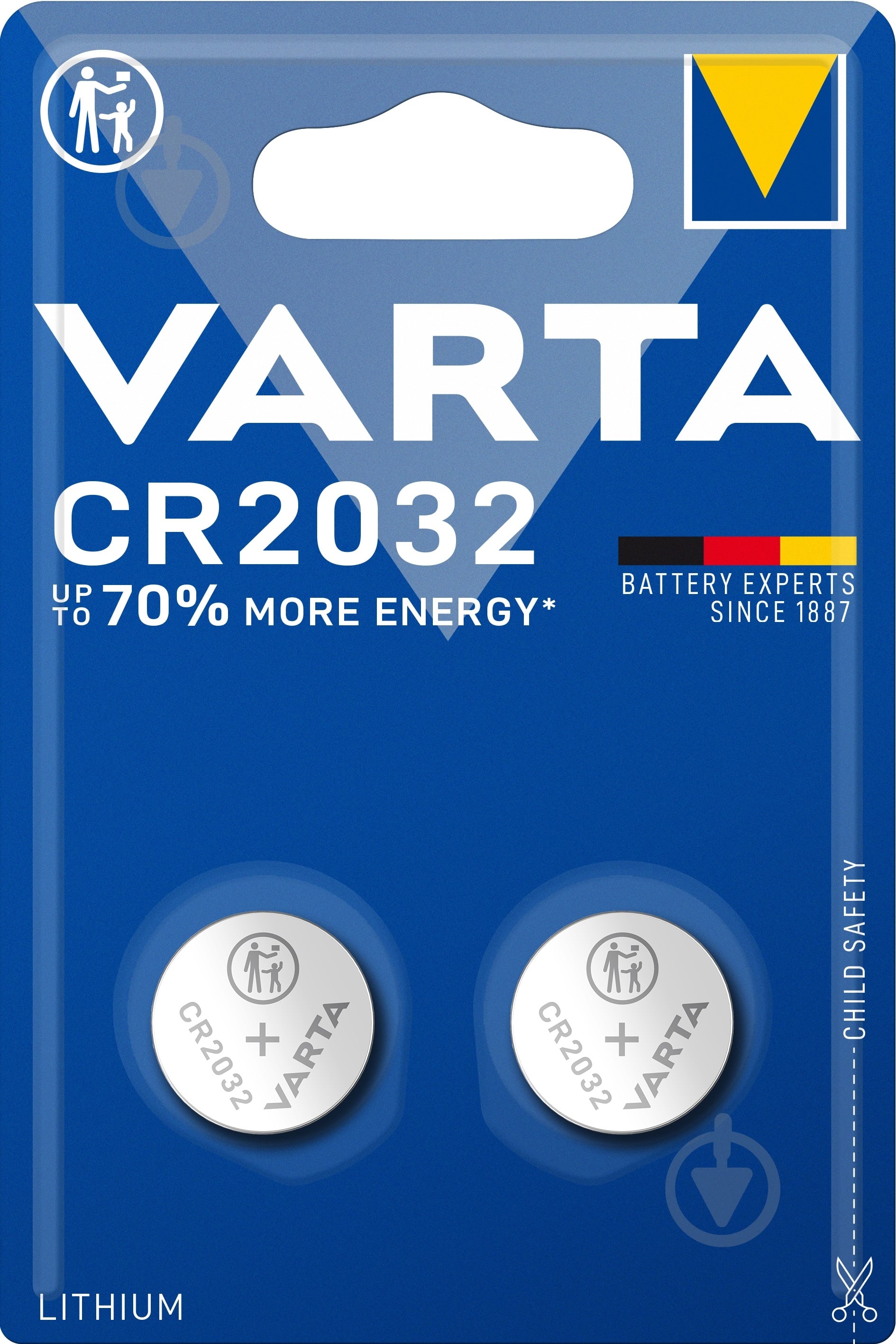 Батарейка Varta Lithium CR2032/CR 2 шт. (6032101402) - фото 1 Батарейка Varta Lithium CR2032/CR 2 шт. (6032101402) - фото 1