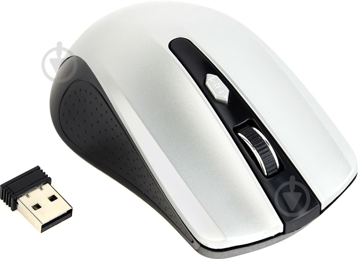 Мишка Gembird MUSW-4B-04-BS silver - фото 1