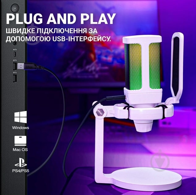 Микрофон FIFINE White (Q6W) - фото 9