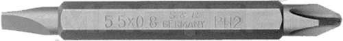 Бита Work's PH2/SL5 60 мм 1 шт. 2753517 - фото 1 Бита Work's PH2/SL5 60 мм 1 шт. 2753517 - фото 1