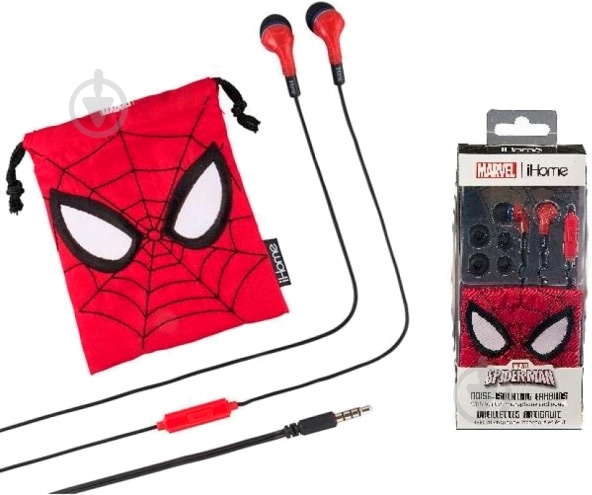 Навушники eKids iHome MARVEL SpiderMan Mic (VI-M15SM.FXV7) - фото 2 Навушники eKids iHome MARVEL SpiderMan Mic (VI-M15SM.FXV7) - фото 2