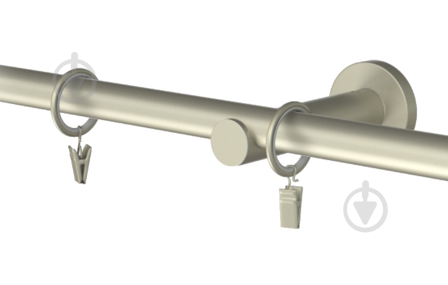 Комплект Cardinal Одеон одинарний d16 мм 300 см сатин нікель - фото 1 Комплект Cardinal Одеон одинарний d16 мм 300 см сатин нікель - фото 1