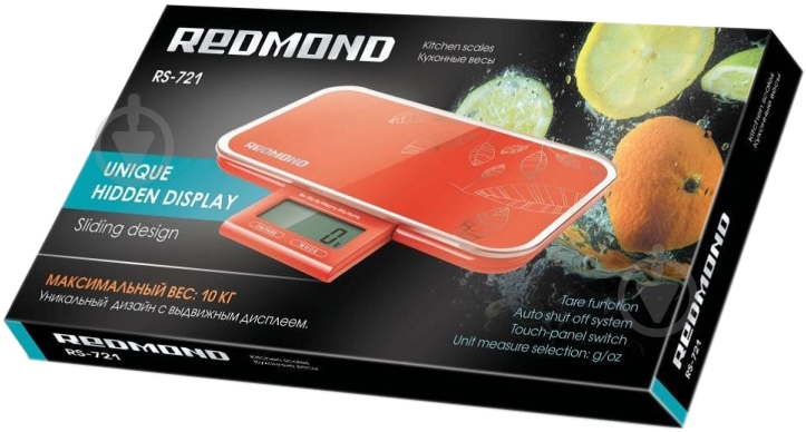 Весы кухонные Redmond RS-721 red - фото 2 Весы кухонные Redmond RS-721 red - фото 2