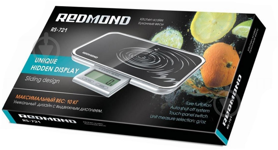 Весы кухонные Redmond RS-721 black - фото 2 Весы кухонные Redmond RS-721 black - фото 2