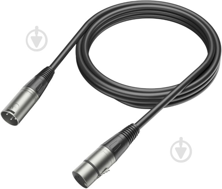 Кабель микрофонный FIFINE XLR Male to Female 3 м черный (L9) - фото 1 Кабель микрофонный FIFINE XLR Male to Female 3 м черный (L9) - фото 1