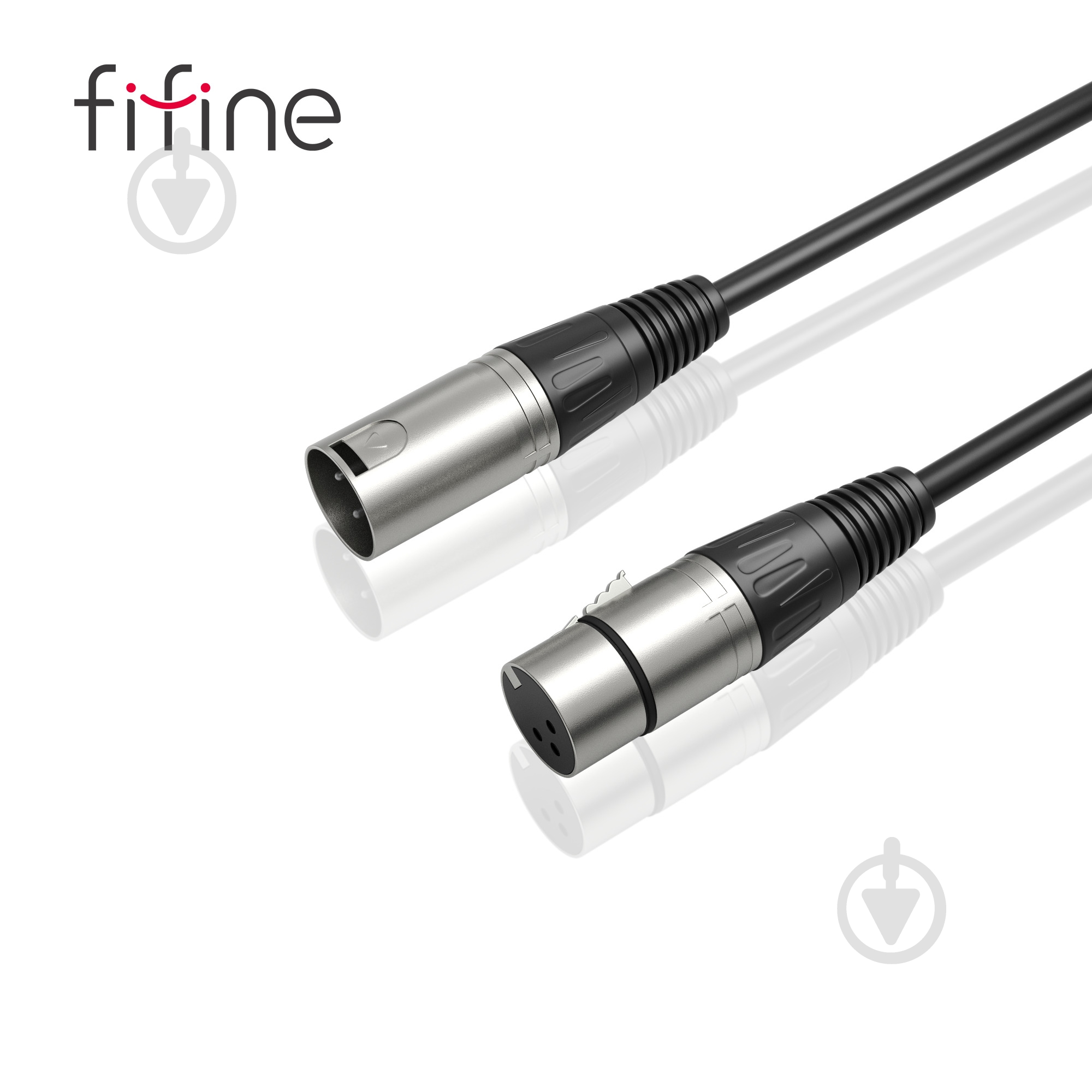 Кабель микрофонный FIFINE XLR Male to Female 3 м черный (L9) - фото 4 Кабель микрофонный FIFINE XLR Male to Female 3 м черный (L9) - фото 4