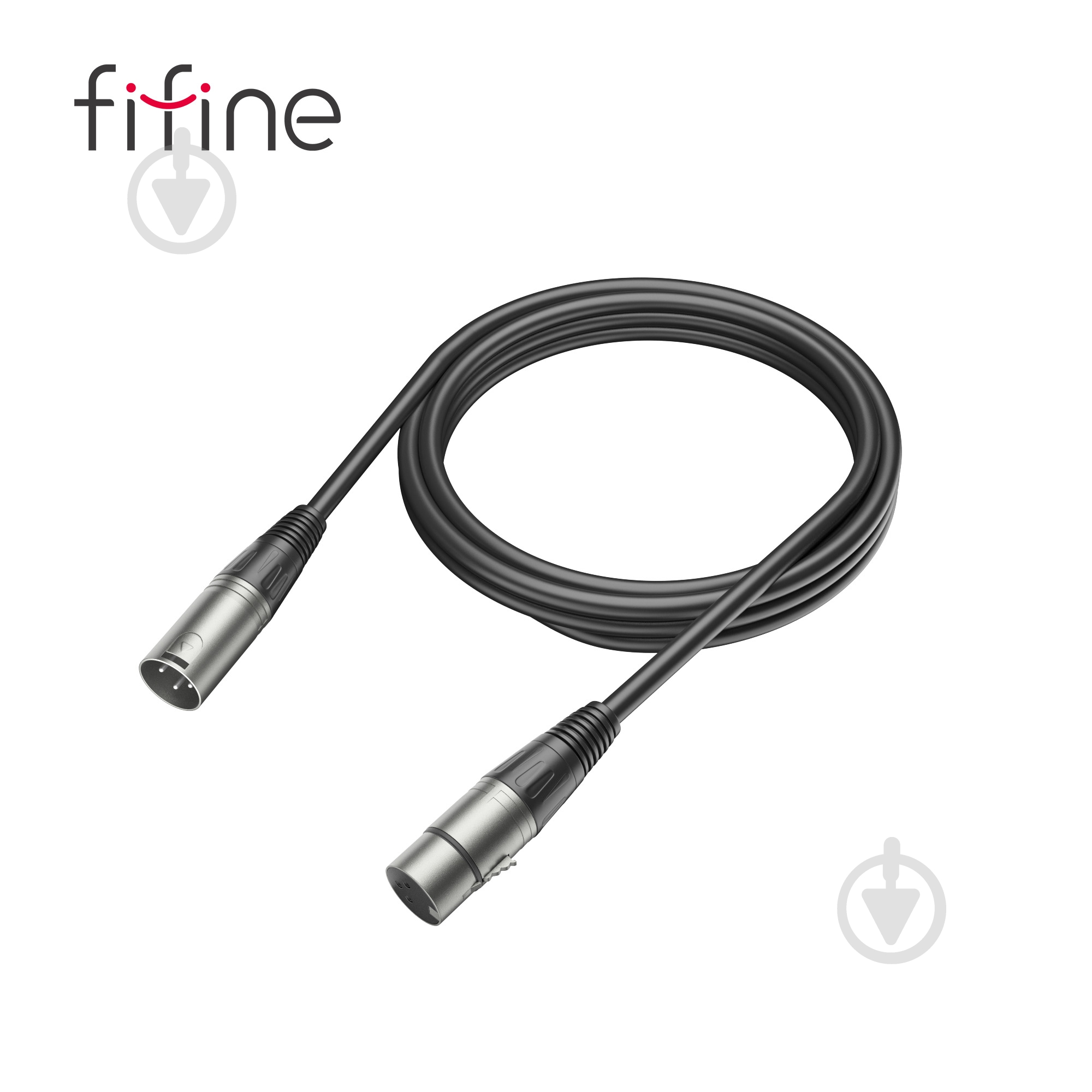 Кабель микрофонный FIFINE XLR Male to Female 3 м черный (L9) - фото 2 Кабель микрофонный FIFINE XLR Male to Female 3 м черный (L9) - фото 2