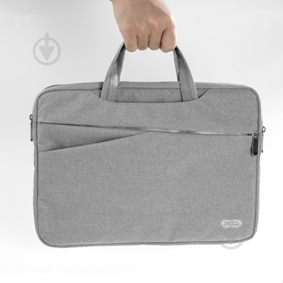 Сумка для ноутбука Xo 13" grey (CB01-13.grey) - фото 3 Сумка для ноутбука Xo 13" grey (CB01-13.grey) - фото 3