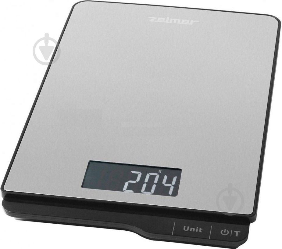 Весы кухонные Zelmer ZKS15500 (KS1500) silver - фото 1