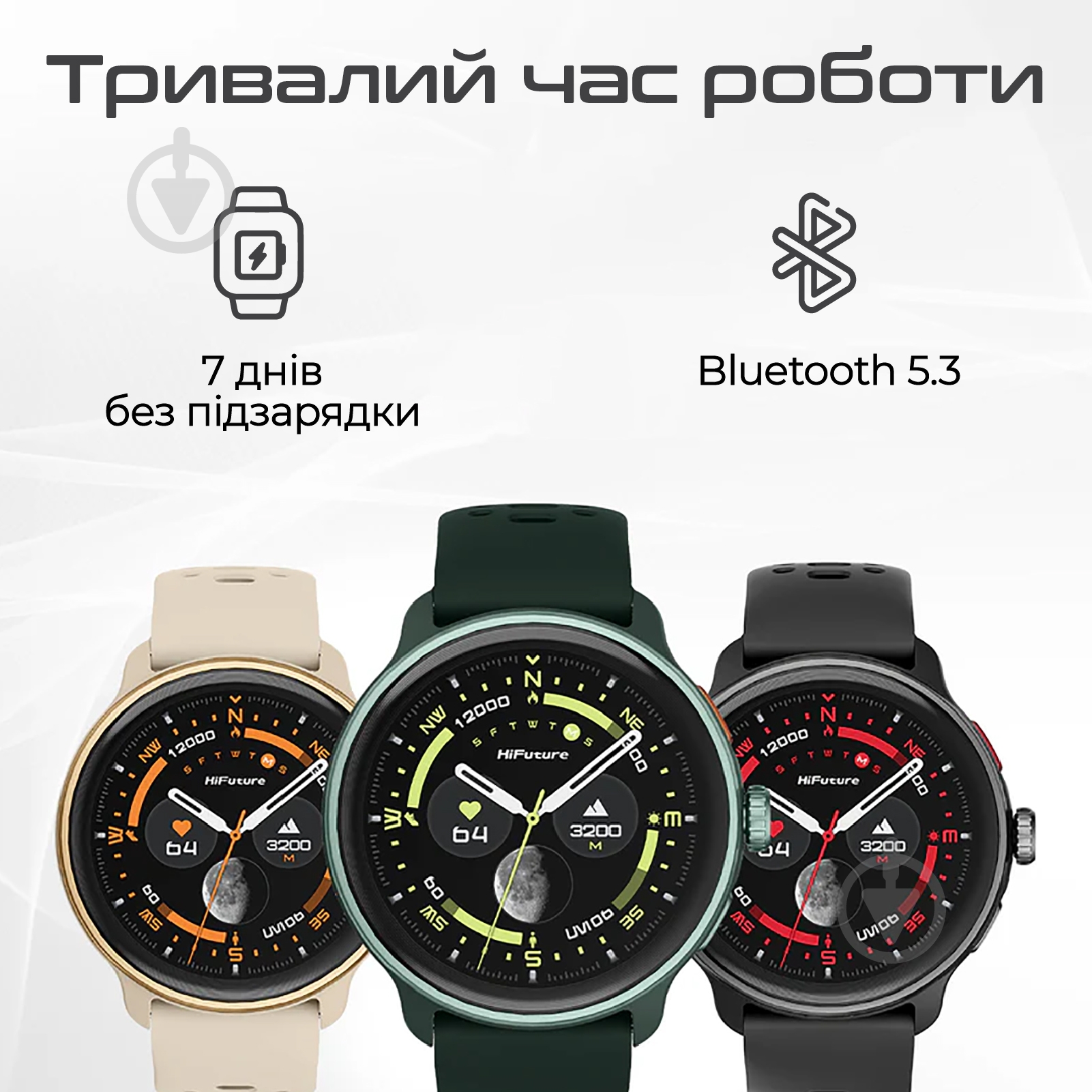 Смарт-часы HiFuture VELA (vela.darkgreen) - фото 5