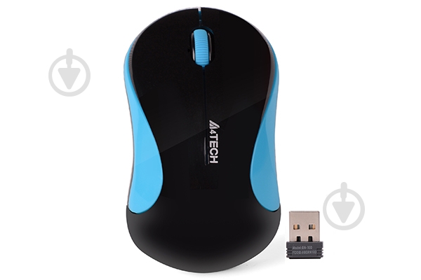 Мишка A4Tech G3-270N (Black+Blue) blue - фото 1