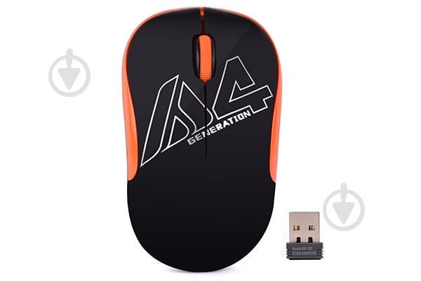 Мышка A4Tech G3-300N (Black+Orange) orange - фото 1