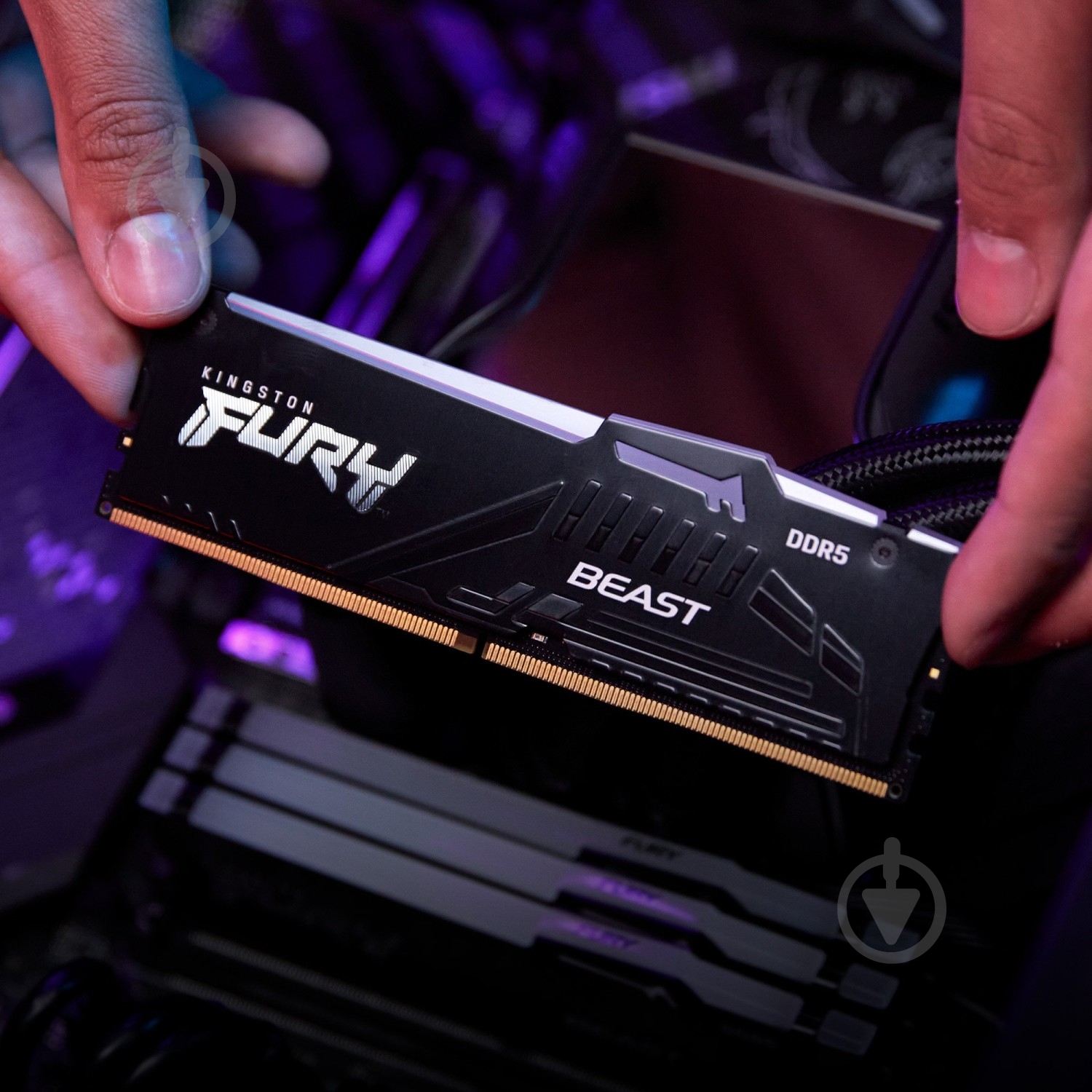 Оперативная память Kingston DDR5 SDRAM 16 GB (2x8GB) 5200 MHz (KF552C40BBAK2-16) FURY Beast RGB - фото 15 Оперативная память Kingston DDR5 SDRAM 16 GB (2x8GB) 5200 MHz (KF552C40BBAK2-16) FURY Beast RGB - фото 15