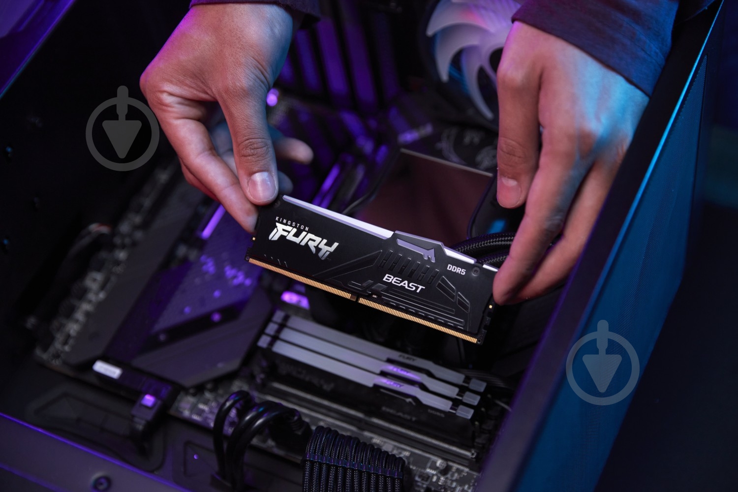 Оперативная память Kingston DDR5 SDRAM 16 GB (2x8GB) 5200 MHz (KF552C40BBAK2-16) FURY Beast RGB - фото 14 Оперативная память Kingston DDR5 SDRAM 16 GB (2x8GB) 5200 MHz (KF552C40BBAK2-16) FURY Beast RGB - фото 14