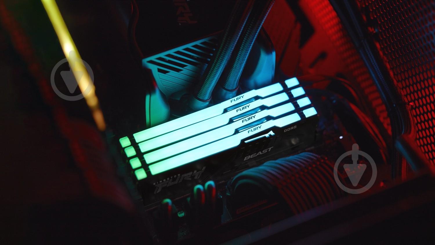 Оперативная память Kingston DDR5 SDRAM 16 GB (2x8GB) 5200 MHz (KF552C40BBAK2-16) FURY Beast RGB - фото 10 Оперативная память Kingston DDR5 SDRAM 16 GB (2x8GB) 5200 MHz (KF552C40BBAK2-16) FURY Beast RGB - фото 10