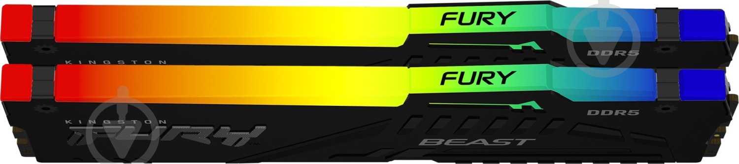 Оперативная память Kingston DDR5 SDRAM 16 GB (2x8GB) 5200 MHz (KF552C40BBAK2-16) FURY Beast RGB - фото 8 Оперативная память Kingston DDR5 SDRAM 16 GB (2x8GB) 5200 MHz (KF552C40BBAK2-16) FURY Beast RGB - фото 8