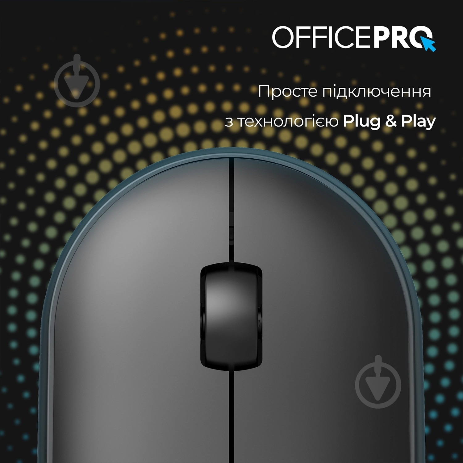 Миша OfficePro M185B Silent Click Wireless black (M185B) - фото 10