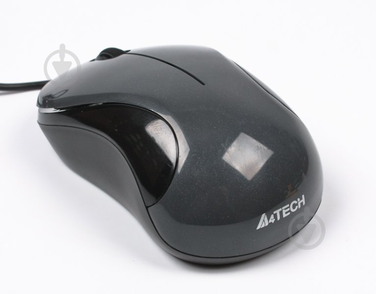 Мышка A4Tech N-321-1 (Glossy Grey) grey - фото 3