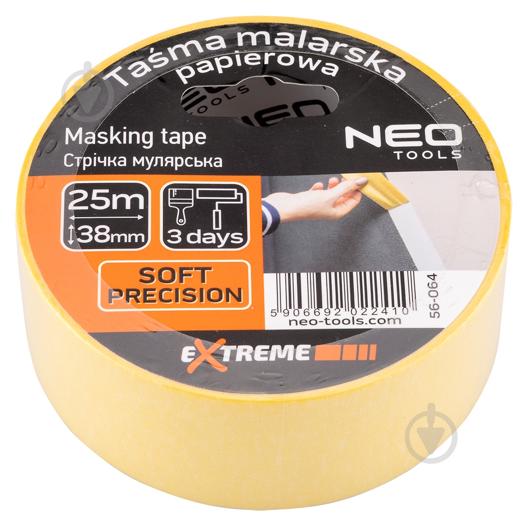 Стрічка малярна NEO tools 38 мм x 25 м 56-064 - фото 7