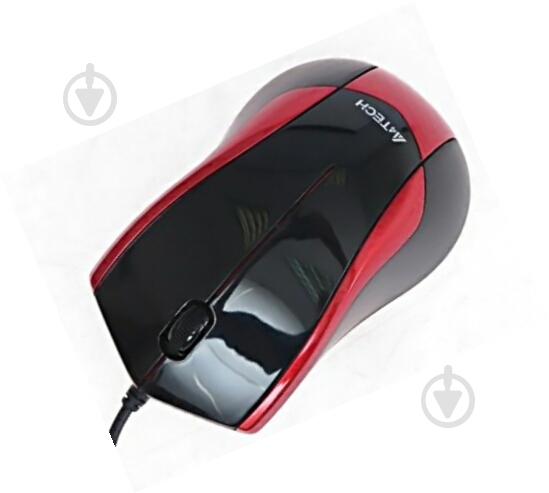 Мышка A4Tech N-400-2 (Red+Black) red - фото 2