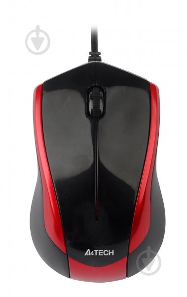 Мышка A4Tech N-400-2 (Red+Black) red - фото 1