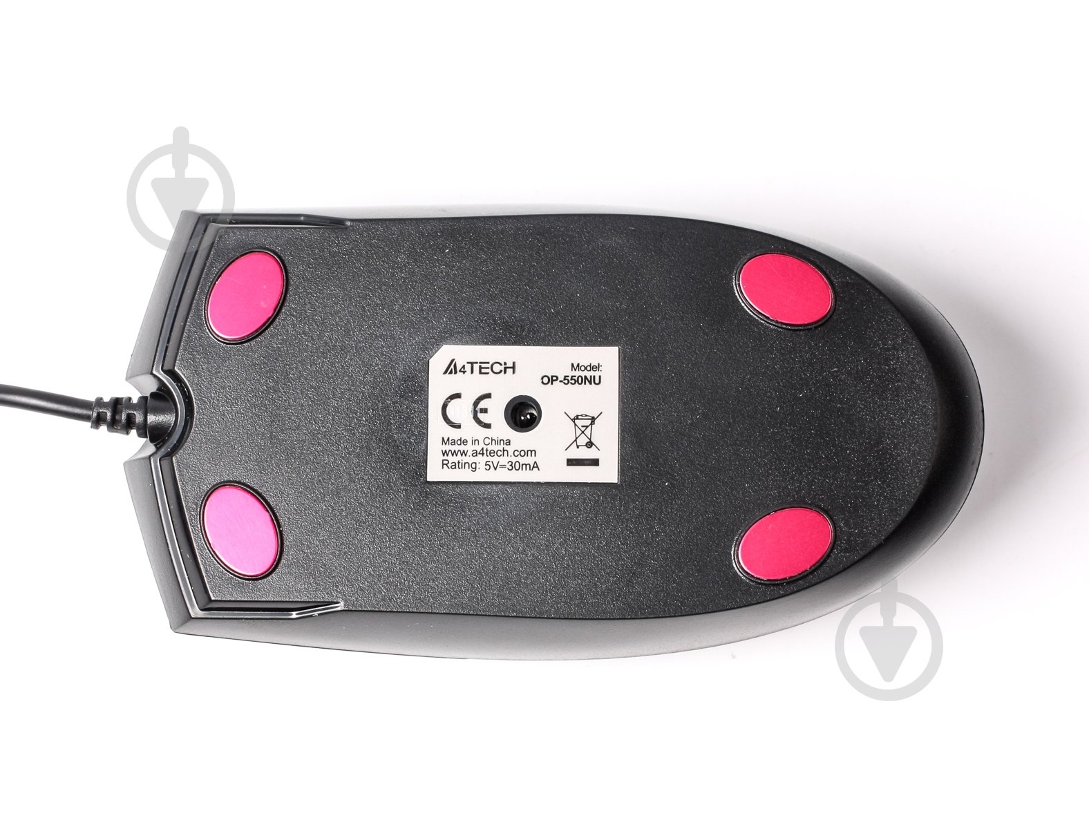 Мишка A4Tech OP-550NU USB (Black) black - фото 4 Мишка A4Tech OP-550NU USB (Black) black - фото 4