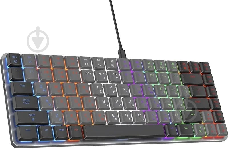 Клавиатура игровая GamePro MK140R Red Swich Low Profile (MK140R) grey - фото 2 Клавиатура игровая GamePro MK140R Red Swich Low Profile (MK140R) grey - фото 2