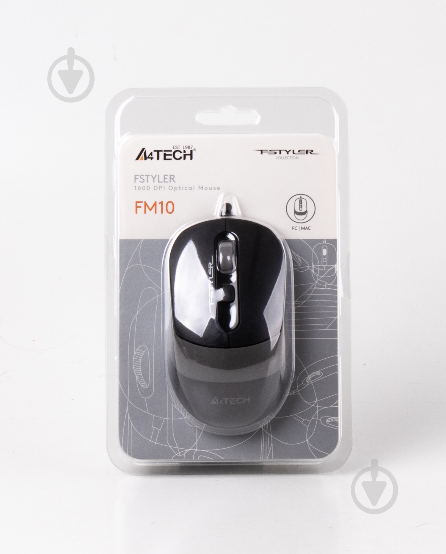 Мишка A4Tech Fstyler FM10 (Grey) grey - фото 5