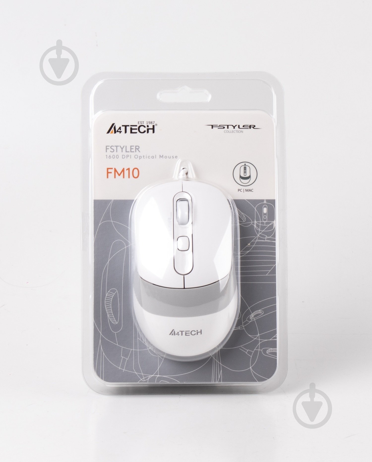 Мышка A4Tech Fstyler FM10 (White) white - фото 6 Мышка A4Tech Fstyler FM10 (White) white - фото 6