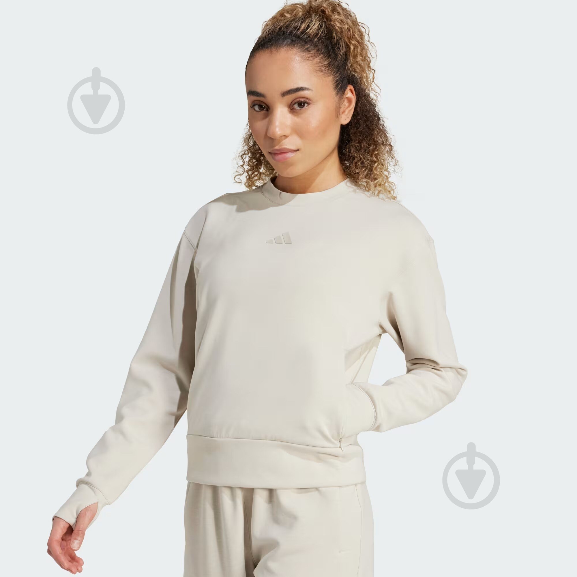 Свитшот Adidas D4T KNIT CREW JV5764 р.XS бежевый - фото 3 Свитшот Adidas D4T KNIT CREW JV5764 р.XS бежевый - фото 3