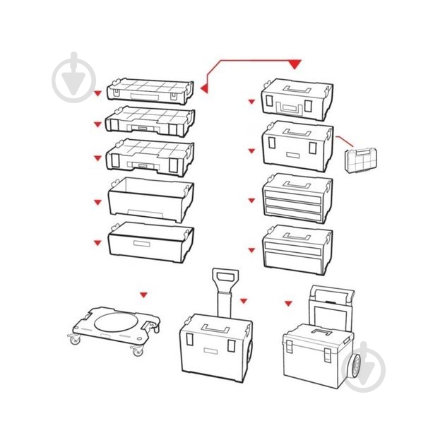 Платформа для ящиків QBRICK SYSTEM SYSTEM PRO SKRQTPPROCZAPG003 - фото 2