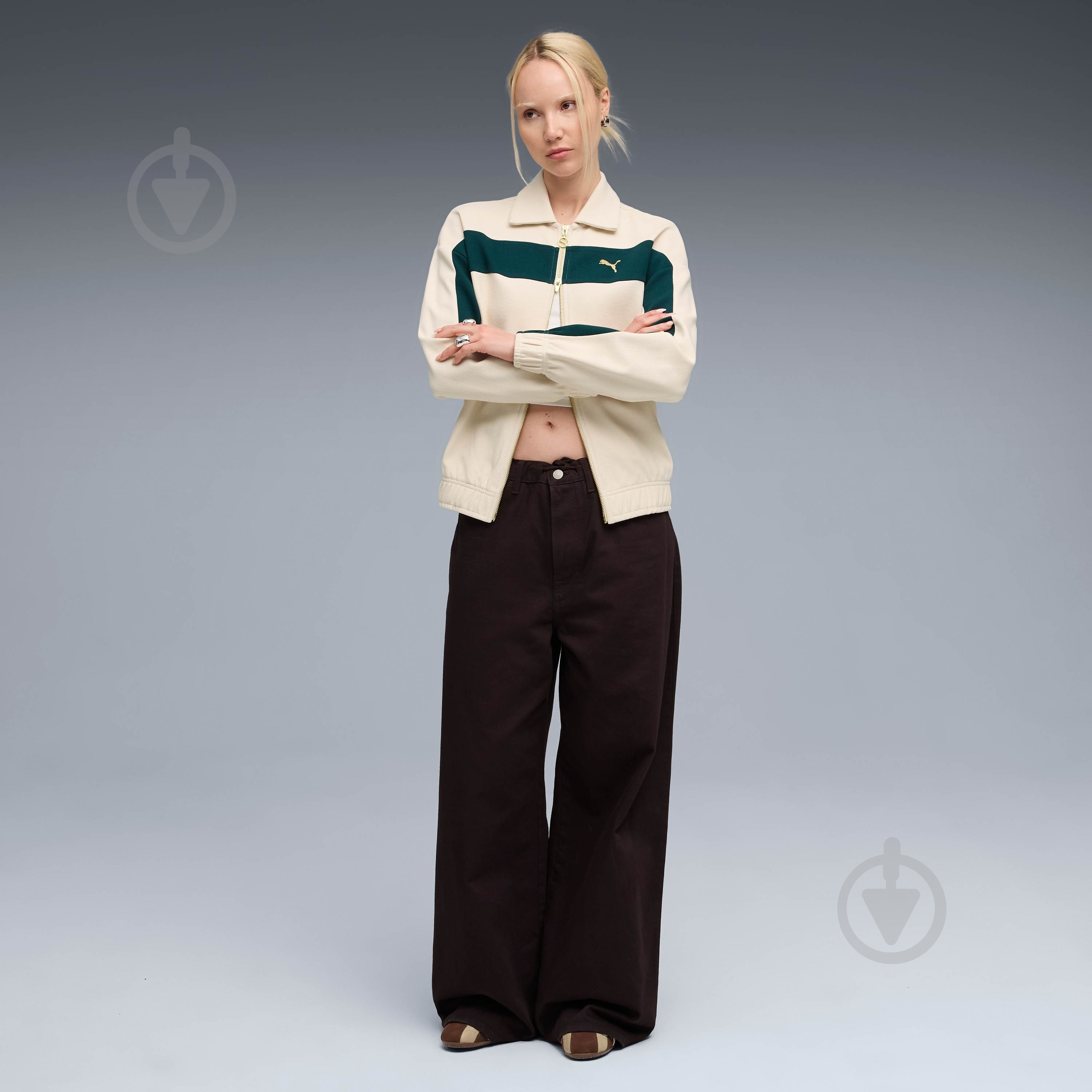 Джемпер Puma T7 Relaxed Track Jacket 63213787 р.XS белый - фото 5 Джемпер Puma T7 Relaxed Track Jacket 63213787 р.XS белый - фото 5