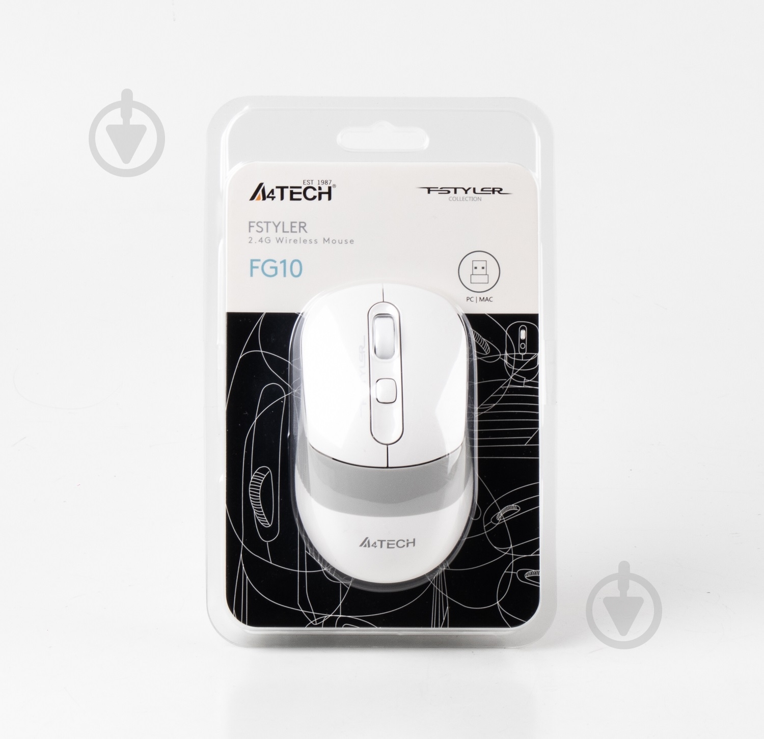 Мишка A4Tech Fstyler FG10 (White) white - фото 6