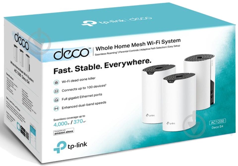 Wi-Fi-роутер TP-Link Deco S4 (3-pack) - фото 4 Wi-Fi-роутер TP-Link Deco S4 (3-pack) - фото 4