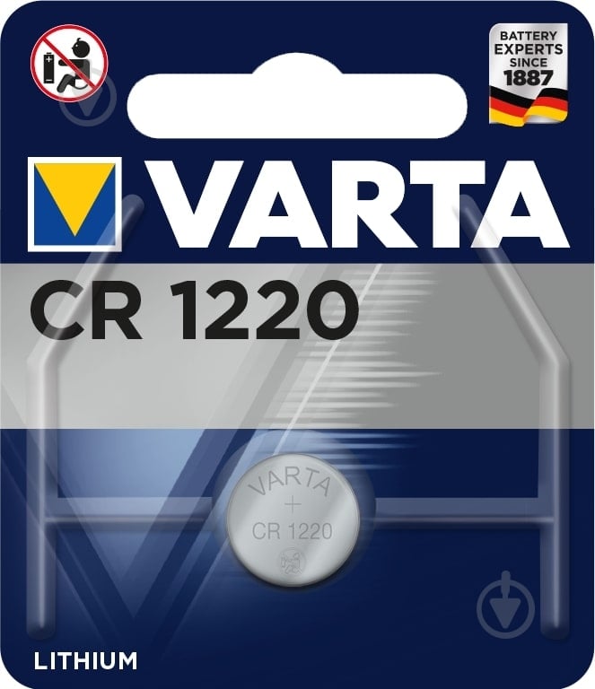 Батарейка Varta CR1220/CR 1 шт. (6220101401) - фото 1