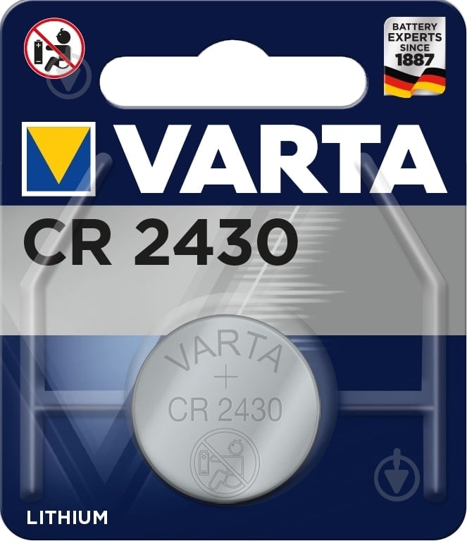 Батарейка Varta CR2430/CR 1 шт. (06430101401) - фото 1