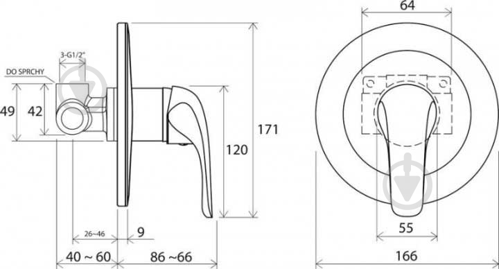 Смеситель для душа Ravak Rosa RS 062.00 - фото 2 Смеситель для душа Ravak Rosa RS 062.00 - фото 2