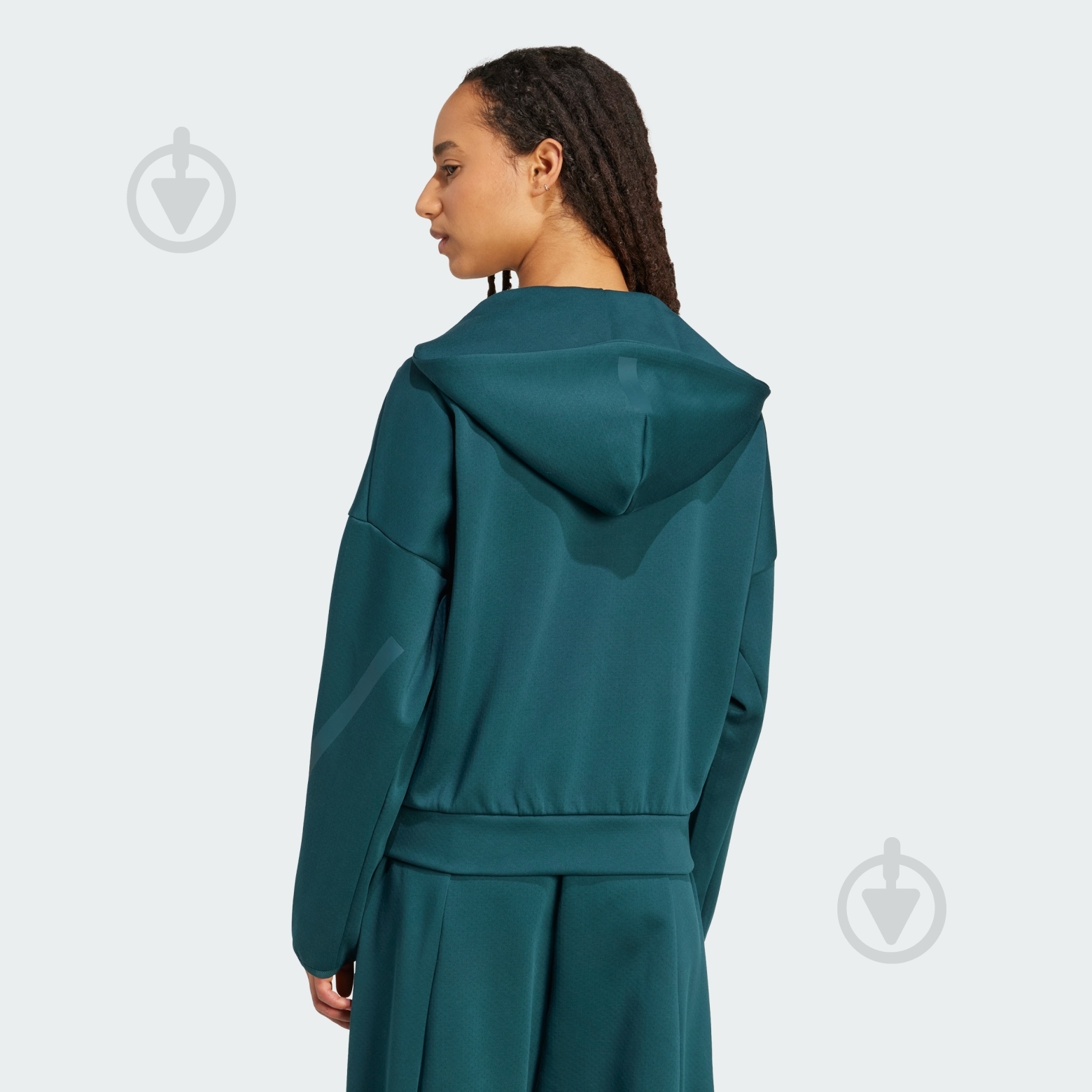 Джемпер Adidas W Z.N.E. FZ JW5321 р.XS зеленый - фото 2 Джемпер Adidas W Z.N.E. FZ JW5321 р.XS зеленый - фото 2