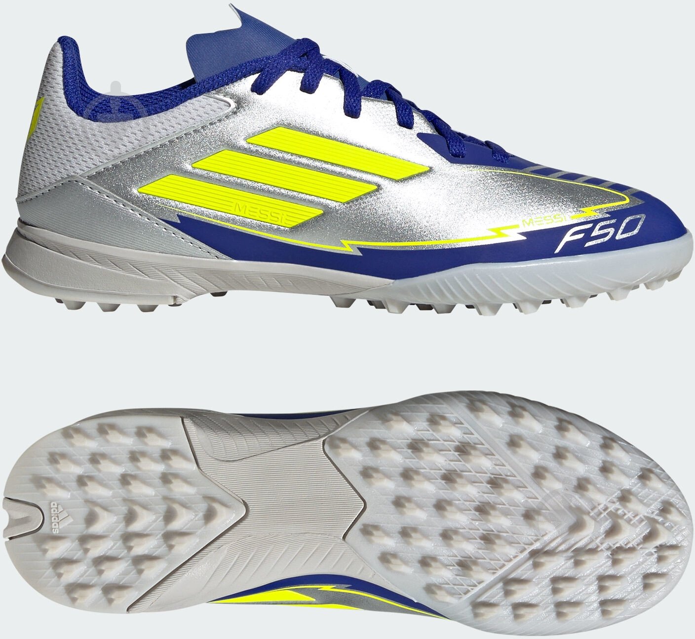 Сороконожки Adidas F50 LEAGUE TF J MES IH0925 р.36 2/3 белый - фото 6 Сороконожки Adidas F50 LEAGUE TF J MES IH0925 р.36 2/3 белый - фото 6