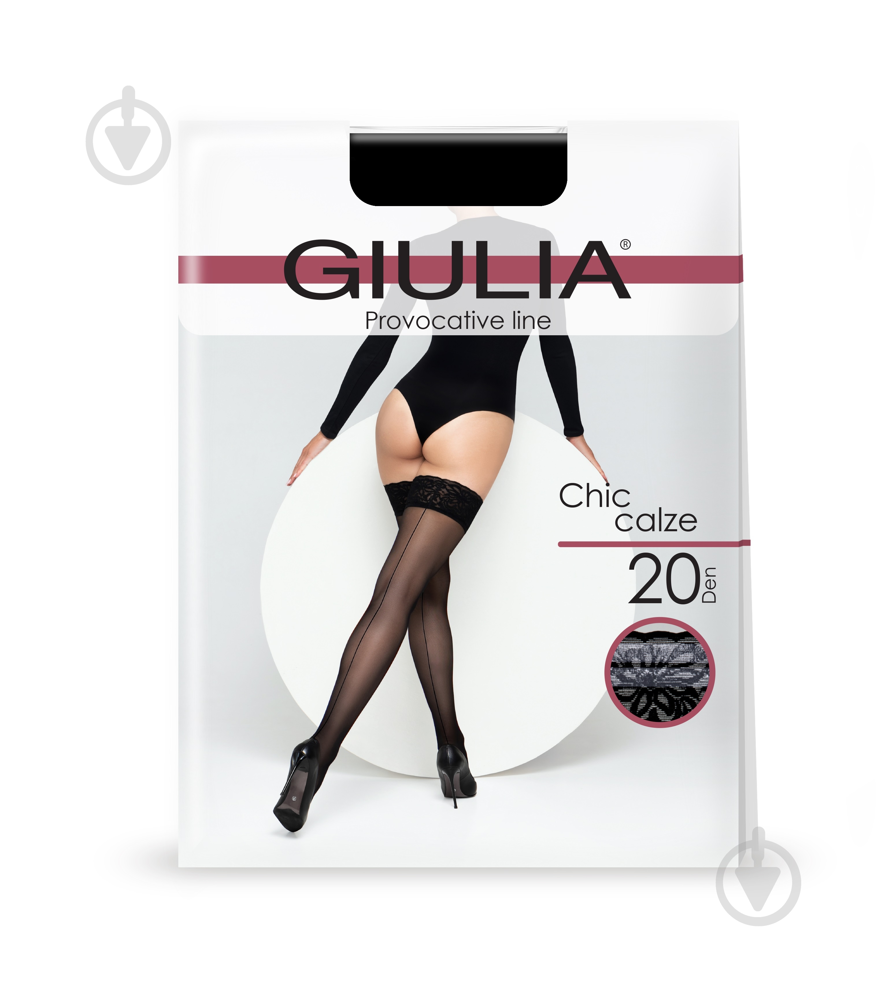 Чулки Giulia CHIC 20 calze р. 3/4 nero - фото 1 Чулки Giulia CHIC 20 calze р. 3/4 nero - фото 1