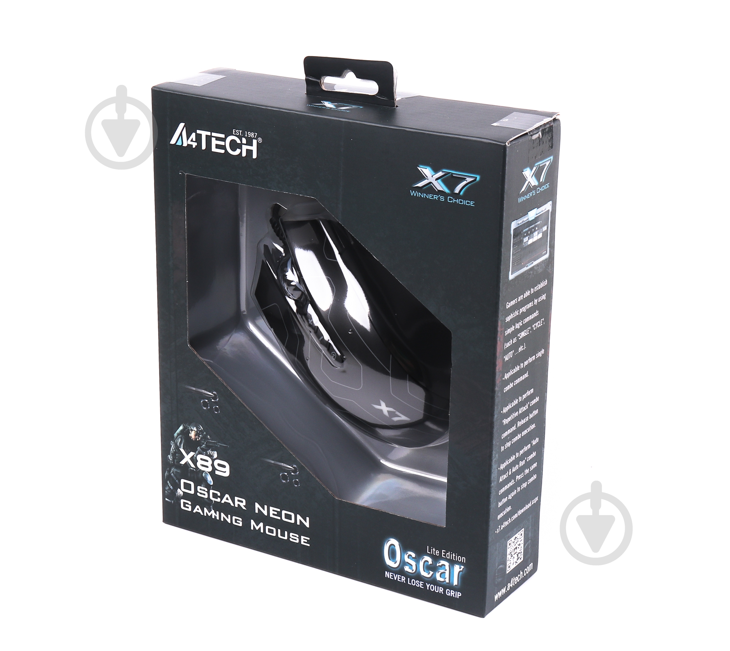 Мишка A4Tech X89 (Black) black - фото 5