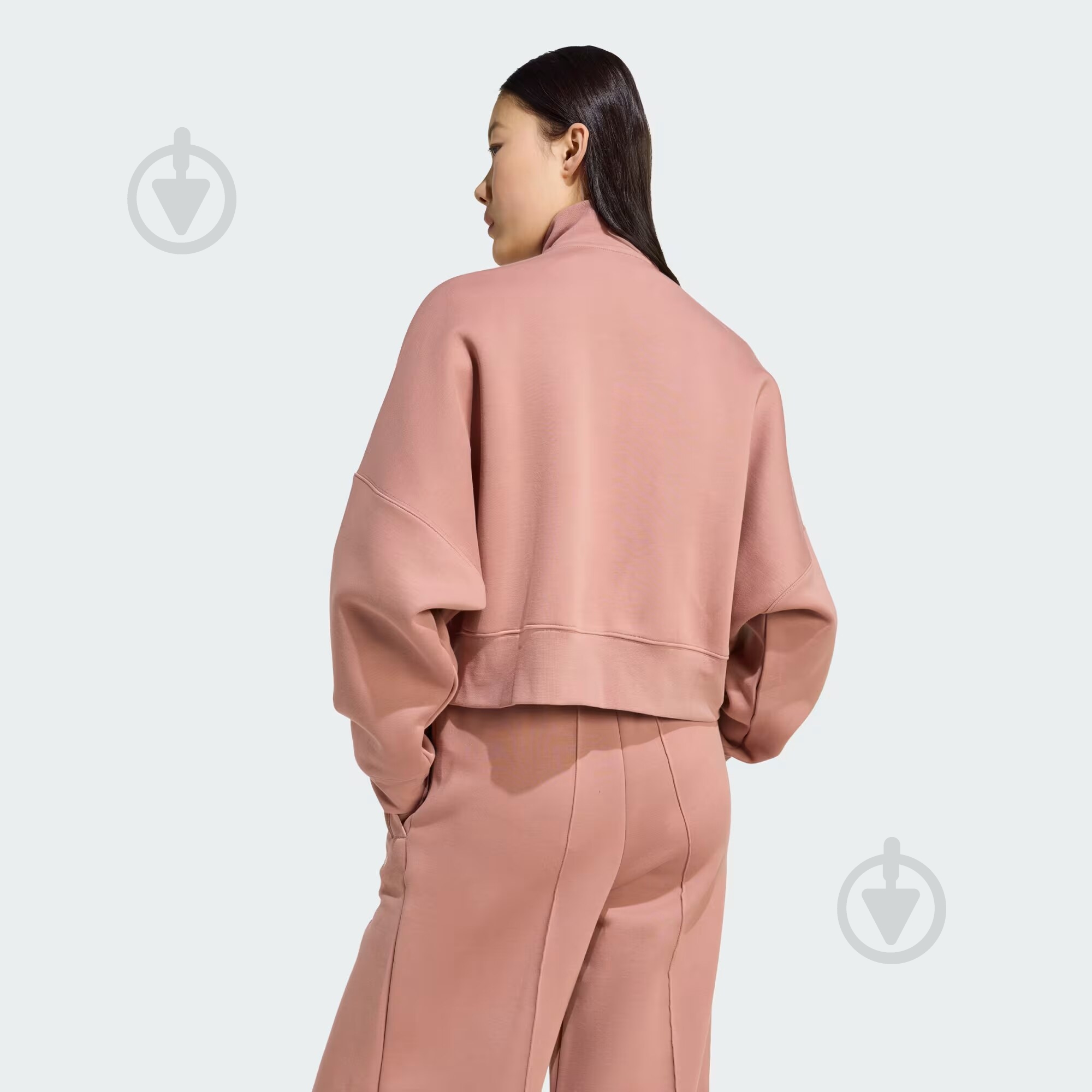 Світшот Adidas 3 STRIPES ZIPUP JW3609 р.XS коричневий - фото 2