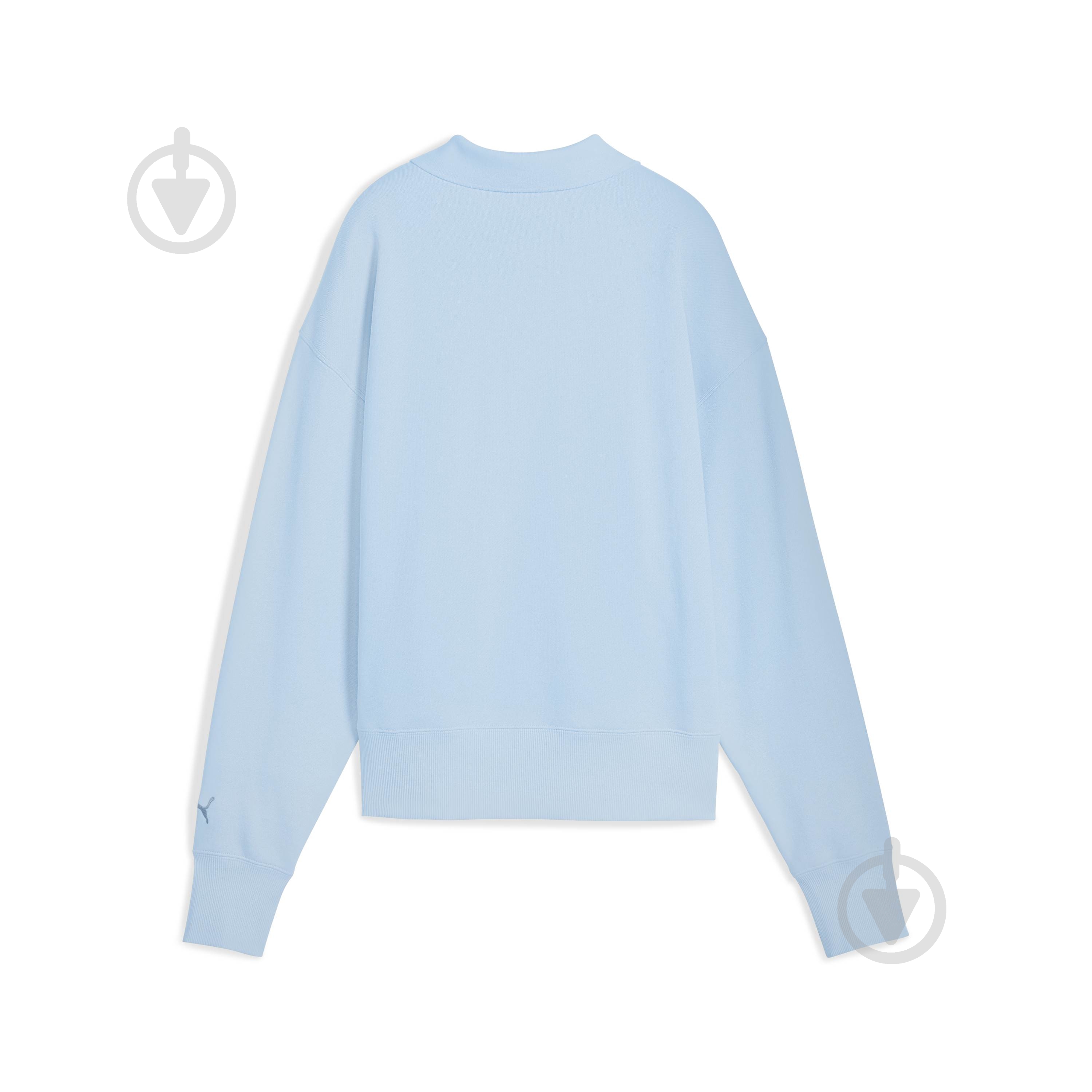 Свитшот Puma PREMIUM ESS Oversized Graphic Polo Crew 63205648 р.XS синий - фото 5