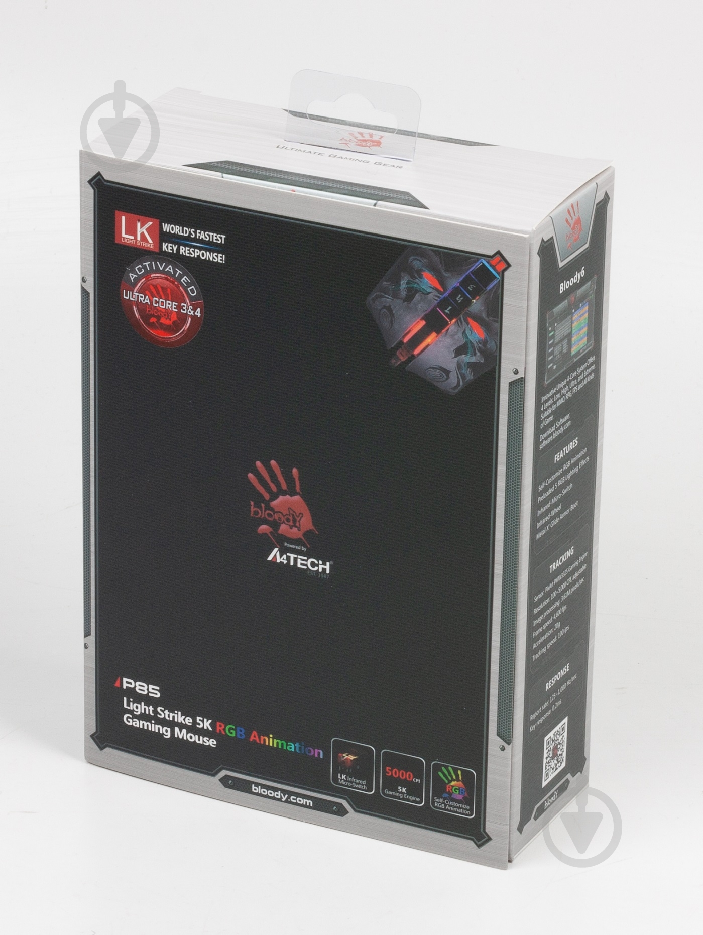 Мышка A4Tech P85A Bloody (Skull) black - фото 8