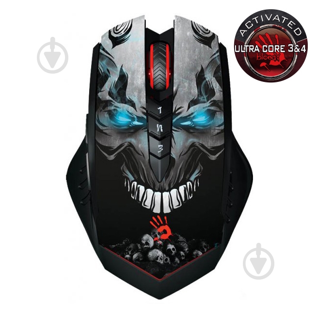 Мышка A4Tech R80A Bloody (Skull) black - фото 2 Мышка A4Tech R80A Bloody (Skull) black - фото 2