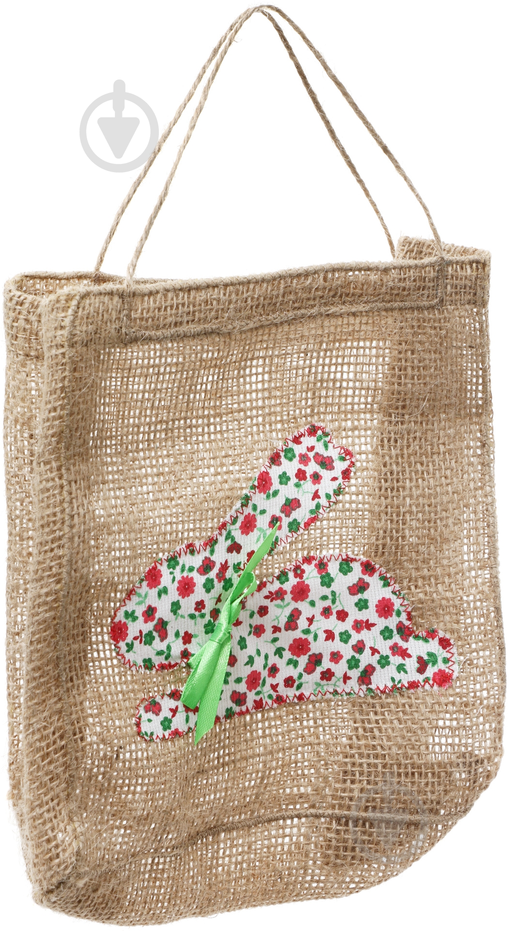 Сумка подарункова з мішковини Зайчик 18х7х18 см - фото 2 Сумка подарункова з мішковини Зайчик 18х7х18 см - фото 2