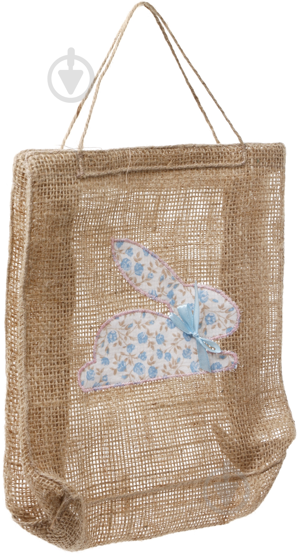 Сумка подарункова з мішковини Зайчик 21х7х23 см - фото 2 Сумка подарункова з мішковини Зайчик 21х7х23 см - фото 2