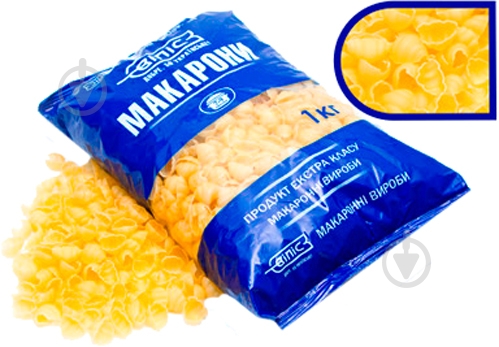 Макароны ВІЛІС улитка 1000 г - фото 1 Макароны ВІЛІС улитка 1000 г - фото 1