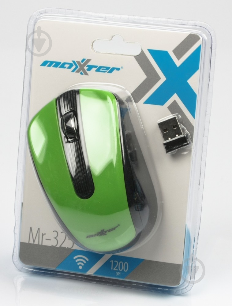 Мышка Maxxter Mr-325-G green - фото 4 Мышка Maxxter Mr-325-G green - фото 4